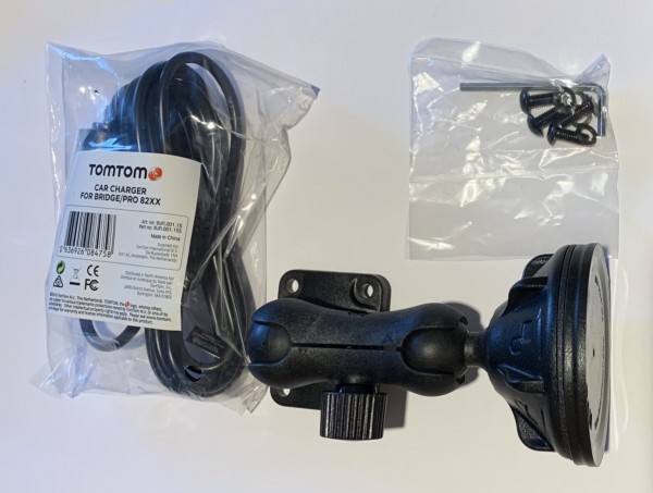 TomTom Fixation pour pare-brise RAM + Chargeur de voiture p. TomTom PRO 8275 Truck