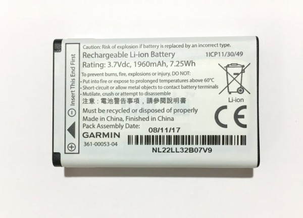361-00053-04 Garmin Batterie 